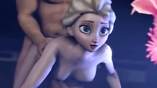 Frozen, Anna and Elsa expierincing sex for the first time in forever