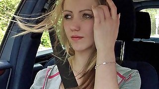 Stranded Teens - Young Euro Blonde needs a lift