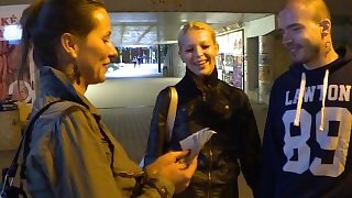 Beautiful Czech Pair Gets Money for GF Exchange