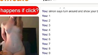 Redhead plays the game