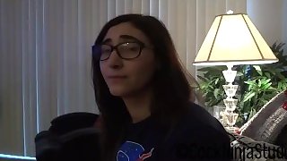 [Cock Ninja Studios]Nerdy Little Sister Blackmailed For Sex